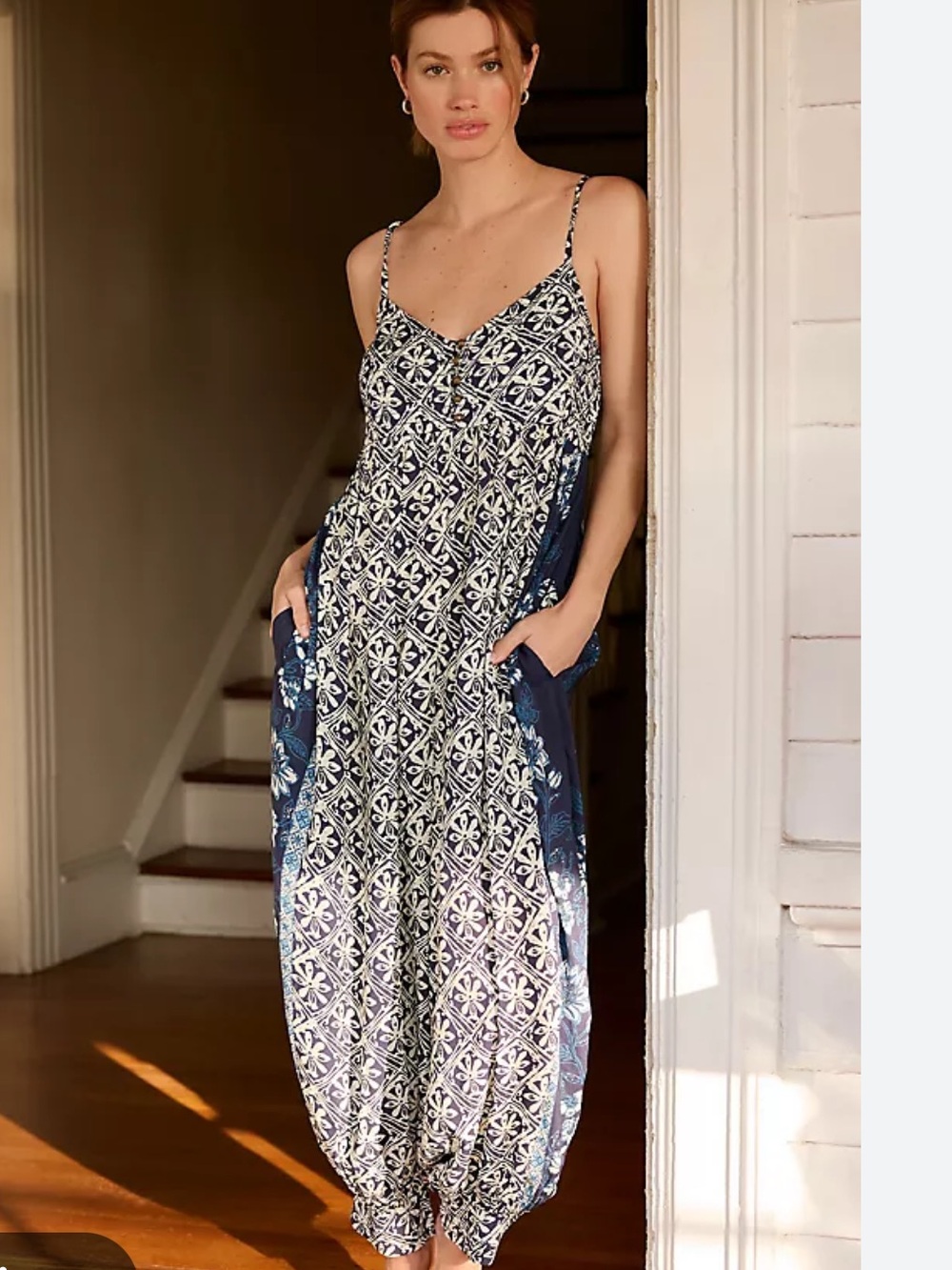 Mark D Sikes Printed Jumpsuit for Anthropologie